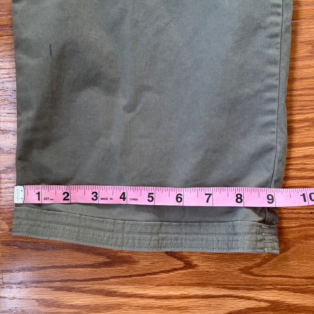 Abercrombie & Fitch Olive Green Wide Leg Cargo Pants Utility Gorpcore Size 10 - Picture 8 of 11